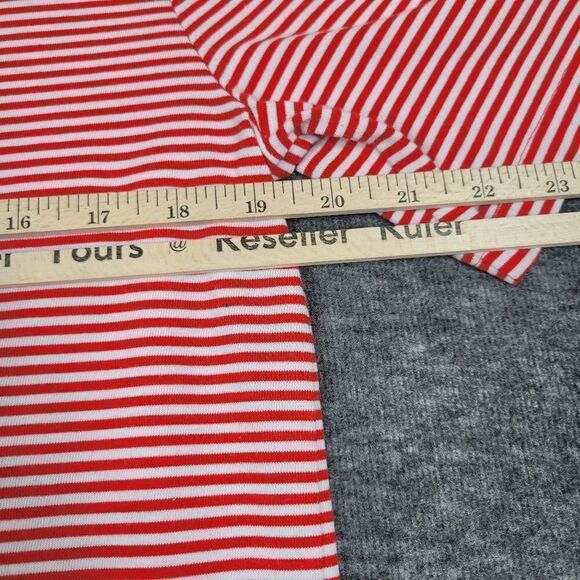 RLX Ralph Lauren Golf Polo Shirt Size M Red  And White  Striped Performance - Picture 4 of 5